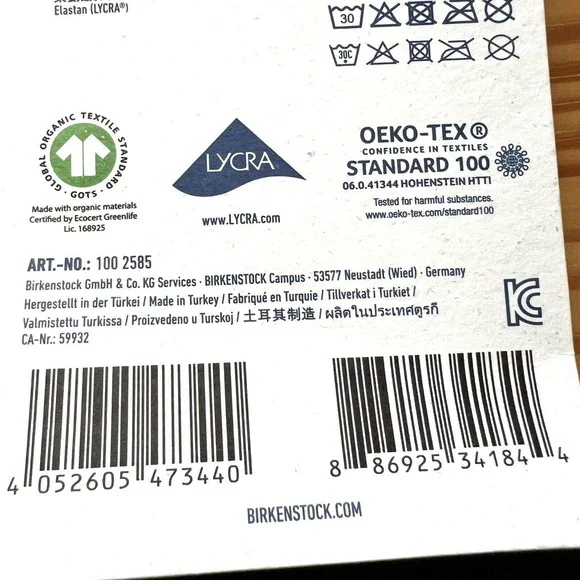 Birkenstock Men's Two Pairs Socks Black Cotton Sole Sneaker Size 15-17 - Picture 8 of 8